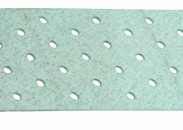 Plaque perforée d'assemblage galvanisée