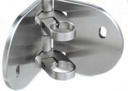 Support poteau charnière d'angle