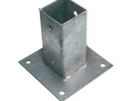 Platine fourreau galvanisée